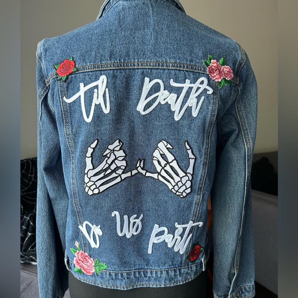 Custom wedding Jean jacket